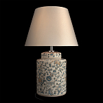 Настольная лампа цилиндрическая с цветочной росписью Lamp Flower Painting варинант исполнения - 3 | Loft Concept в Самаре