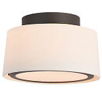 Потолочный светильник с круглым хлопковым абажуром Frosted Diffuser варинант исполнения - 1 | Loft Concept в Самаре