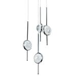 Люстра с 4-мя плафонами из хрустального шара Crystal Bubbles Chrome Hanging Lamp варинант исполнения - 2 | Loft Concept в Самаре
