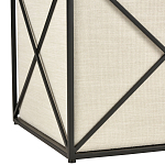 Пуф бежевый с черной металлической рамой Beige Pouf варинант исполнения - 2 | Loft Concept в Самаре