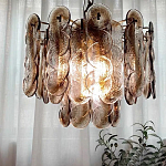 Люстра из круглых стеклянных элементов Vienna варинант исполнения - 2 | Loft Concept в Самаре