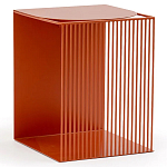 Оранжевый приставной стол из металла Lattice варинант исполнения - 1 | Loft Concept в Самаре