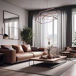 Люстра с 3-мя подвесами в виде шестиугольников Hexagon Horizontal варинант исполнения - 8 | Loft Concept в Самаре