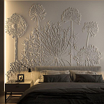 Барельеф DANDELIONS варинант исполнения - 1 | Loft Concept в Самаре