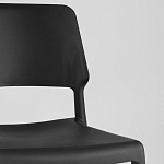 Пластиковый стул на ножках из массива бука Ferret Black 4 шт варинант исполнения - 8 | Loft Concept в Самаре