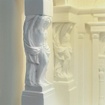 Встраиваемый в стену гипсовый светильник под покраску с колоннами и арками в античном стиле Antiquity Athena варинант исполнения - 13 | Loft Concept в Самаре