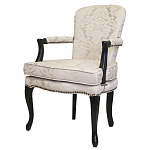 Кресло c растительным орнаментом Aubrey Classical Armchair beige jacquard варинант исполнения - 3 | Loft Concept в Самаре