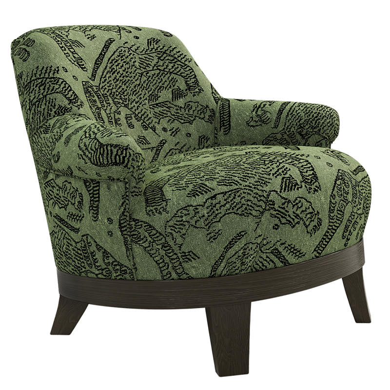 Кресло Turin Green Зеленый Коричневый в Самаре | Loft Concept 