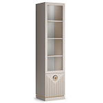 Шкаф-витрина с полками и стеклянной дверкой Satin Furniture варинант исполнения - 1 | Loft Concept в Самаре