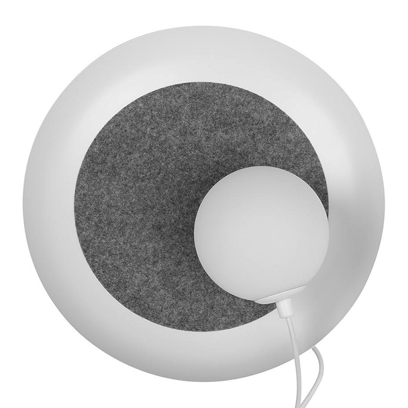 Бра круглое с белым матовым плафоном шарообразной формы Margott Lighting Черный Белый Серый Бра круглое с белым матовым плафоном шарообразной формы Margott Lighting Черный Белый Серый в Самаре | Loft Concept