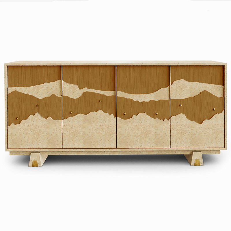 Буфет Okinawa Ginger Large Бежевый Горчичный Золотой в Самаре | Loft Concept 