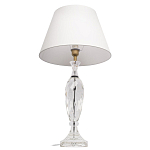 Настольная лампа хрустальная с белым абажуром Diamond Facets варинант исполнения - 2 | Loft Concept в Самаре