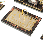 Настольный письменный набор из яшмы и долерита с декором в виде коня Manager Organizer варинант исполнения - 5 | Loft Concept в Самаре