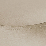 Банкетка круглая бежевый велюр на 4-х металлических ножках черного цвета SANJAY варинант исполнения - 4 | Loft Concept в Самаре