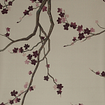 Обои ручная роспись Cherry Tree Special Colourway on Icefield dyed silk варинант исполнения - 1 | Loft Concept в Самаре