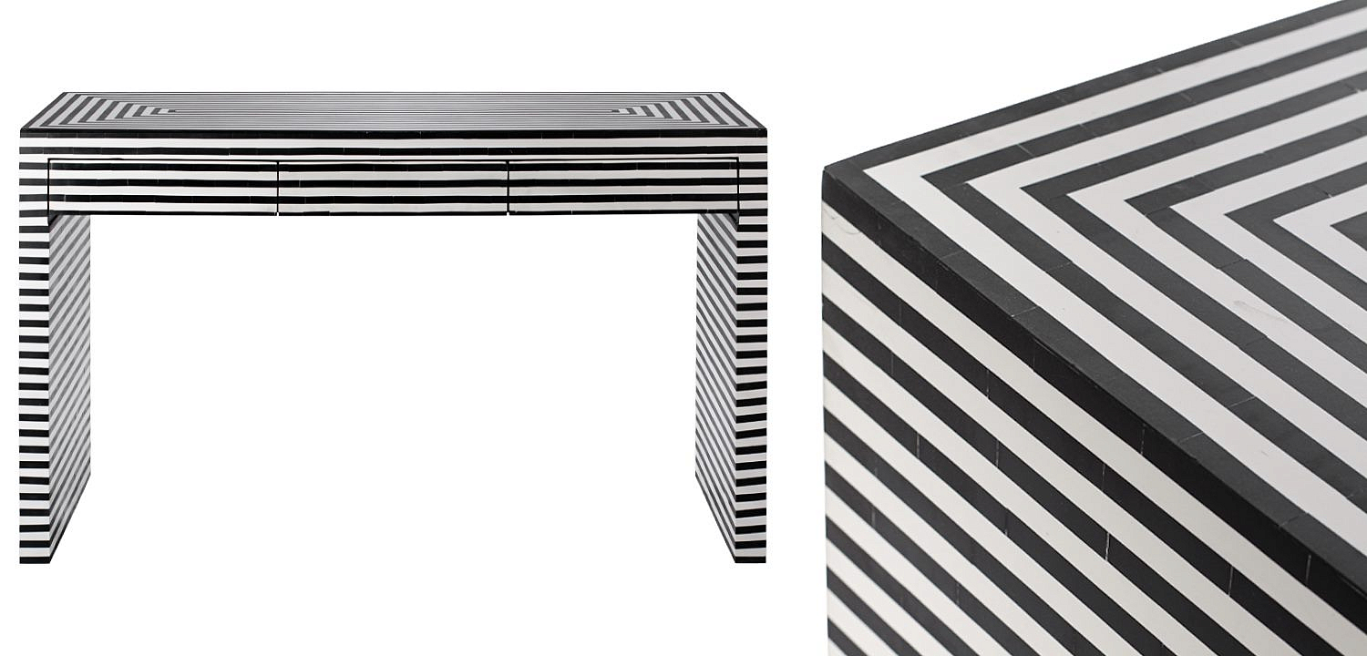 Стол Black&white Indian Bone Inlay table Стол Black&white Indian Bone Inlay table - Loft-Concept в Самаре