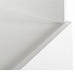 Стеллаж книжный белый с 3-мя открытыми полками и дверкой Strict Lines варинант исполнения - 3 | Loft Concept в Самаре