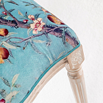 Стул из массива бука с изображением птиц и цветов Turquoise Beige Chinoiserie Garden Chair варинант исполнения - 4 | Loft Concept в Самаре