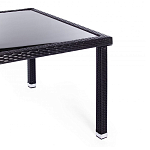 Обеденный комплект из искуственного ротанга Vintara черный варинант исполнения - 10 | Loft Concept в Самаре