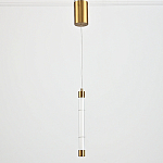 Подвесной светильник в форме цилиндра Trumpet Tube Brass варинант исполнения - 3 | Loft Concept в Самаре