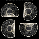 Бра из текстурированного прозрачного стекла с изогнутым краем Textured Glass  варинант исполнения - 6 | Loft Concept в Самаре