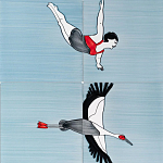 Плитка с узором Аист варинант исполнения - 3 | Loft Concept в Самаре