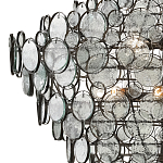 Люстра с каскадом из круглых прозрачных декоративных элементов Harmony of Light варинант исполнения - 1 | Loft Concept в Самаре