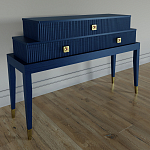 Премиальная Консоль с тремя ящиками Elsa Dreams Blue варинант исполнения - 1 | Loft Concept в Самаре