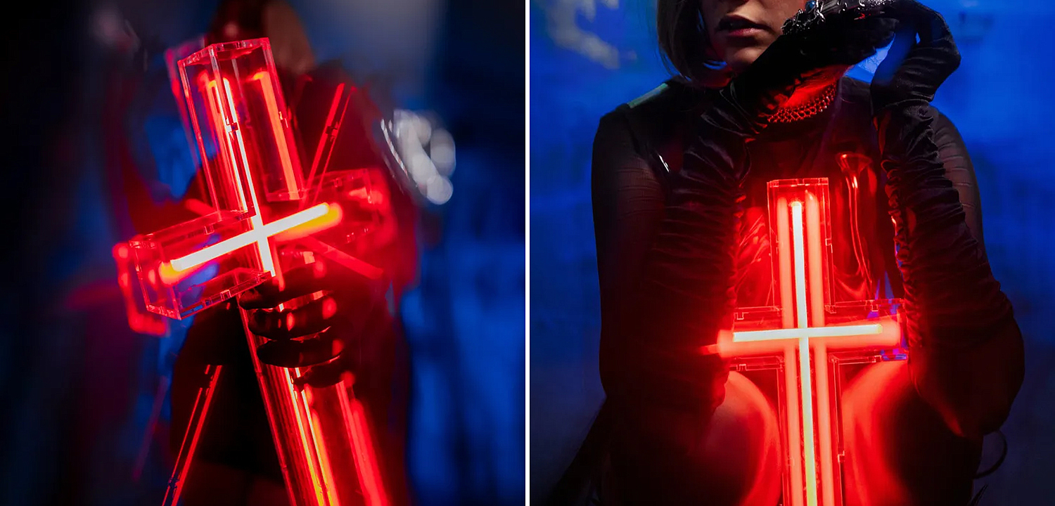 Неоновая настенная лампа Red Cross Neon Wall Lamp Неоновая настенная лампа Red Cross Neon Wall Lamp - Loft-Concept в Самаре