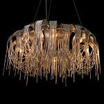 Люстра круглая подвесная с металлическими дугами и длинными цепочками 80 см Atlantis Chain варинант исполнения - 8 | Loft Concept в Самаре