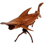 Статуэтка акула-молот деревянная Hammer варинант исполнения - 1 | Loft Concept в Самаре