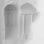 Встраиваемый в стену гипсовый светильник под покраску в античном стиле Antiquity Athena варинант исполнения - 8 | Loft Concept в Самаре