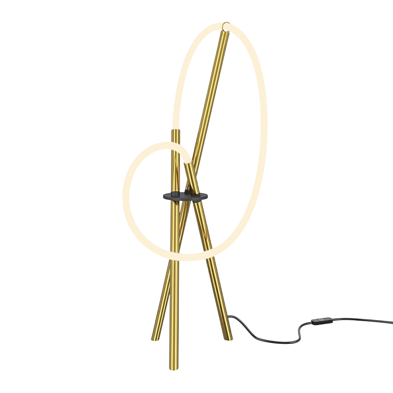 Настольный светильник Crochet Brass 3000К 15Вт Латунь Белый в Самаре | Loft Concept 