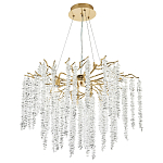 Люстра с декором в виде ветвей с хрустальными подвесками Fairytree Gold Crystal Chandelier 8 варинант исполнения - 2 | Loft Concept в Самаре