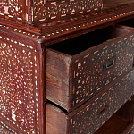 Буфет из массива тика инкрустированный костью Wooden Bone Inlay Mirror Cupboard варинант исполнения - 2 | Loft Concept в Самаре