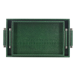 Комплект из двух прямоугольных подносов зеленого цвета Serpent варинант исполнения - 1 | Loft Concept в Самаре