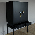 Кабинетный шкаф Elsa Dreams Black с 2-мя ящиками варинант исполнения - 2 | Loft Concept в Самаре