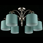 Люстра потолочная Nikoletta с бирюзовым плафоном варинант исполнения - 2 | Loft Concept в Самаре