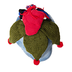 Подушка из джинсовой одежды и вязания Heart&Brain варинант исполнения - 1 | Loft Concept в Самаре