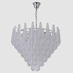 Люстра с подвесками из рифленного стекла в форме капель Textured Glass Chandelier варинант исполнения - 12 | Loft Concept в Самаре