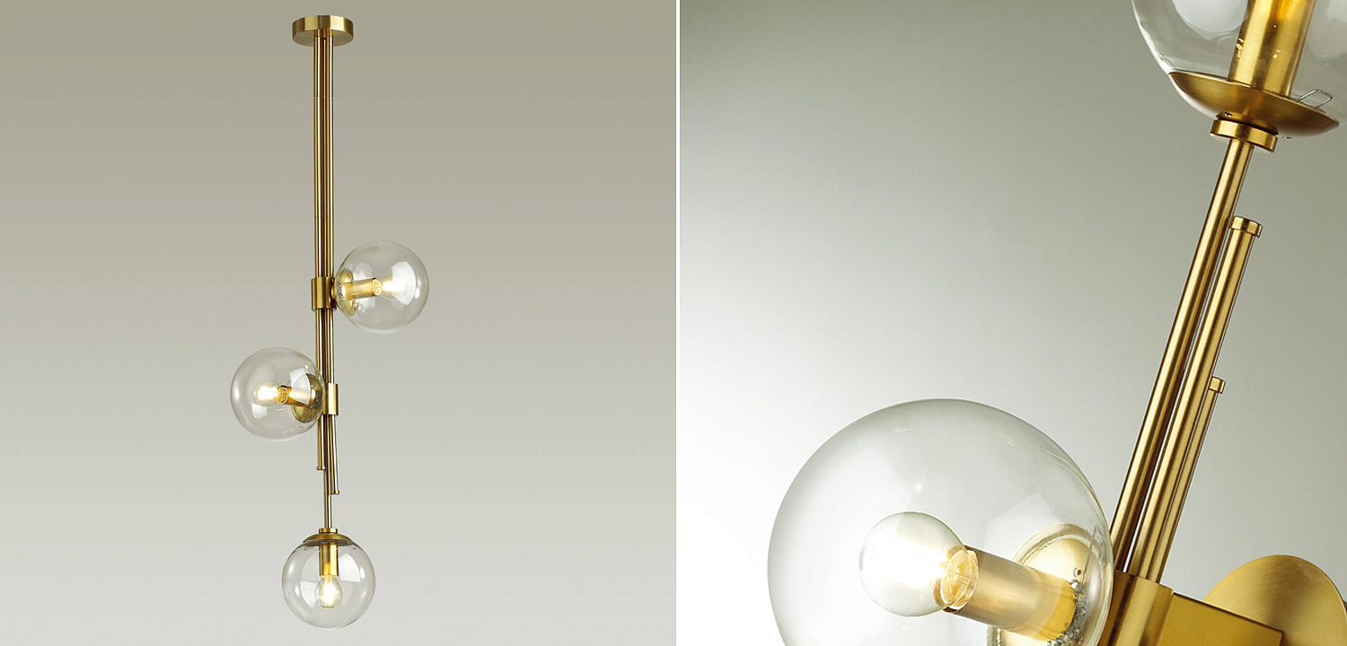 Светильник TRILOGY Ceiling Light Clear glass 100 Светильник TRILOGY Ceiling Light Clear glass 100 - Loft-Concept в Самаре