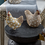 Статуэтка курица с текстурной поверхностью бежевого цвета Rustic Chicken варинант исполнения - 4 | Loft Concept в Самаре