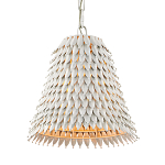 Подвесной светильник белый металлический в форме колокола White Natural Lines варинант исполнения - 2 | Loft Concept в Самаре