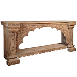 Большая Этническая Консоль с резным орнаментом  варинант исполнения - 1 | Loft Concept в Самаре