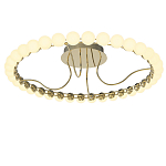 Люстра кольцевая потолочная с круглыми плафонами белого цвета PEARLS Suspension 60 варинант исполнения - 2 | Loft Concept в Самаре
