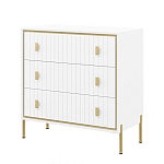 Комод белый глянцевый с тремя ящиками Antique Order варинант исполнения - 1 | Loft Concept в Самаре