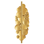 Бра светодиодное из многослойных золотых дисков Metal Disc Chandelier варинант исполнения - 2 | Loft Concept в Самаре