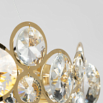 Люстра подвесная из золотых колец 57 см Golden Circles варинант исполнения - 7 | Loft Concept в Самаре