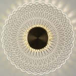 Бра в форме диска Loggia White Patterns Acrylic Wall Lamp варинант исполнения - 2 | Loft Concept в Самаре