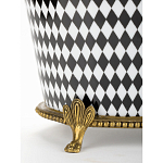 Фарфоровое кашпо Black and white square варинант исполнения - 4 | Loft Concept в Самаре